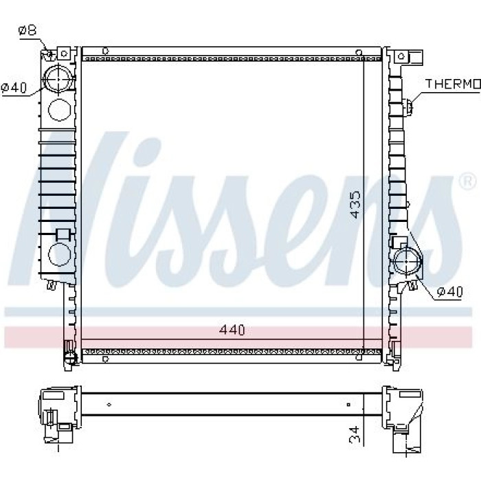 Nissens Wasserkühler PKW 60635A Nissens Wasserkühler PKW 60635A