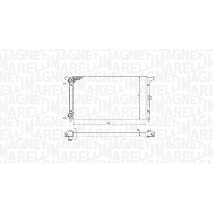 Magneti Marelli Motorkühler 350213190100 Magneti Marelli Motorkühler 350213190100