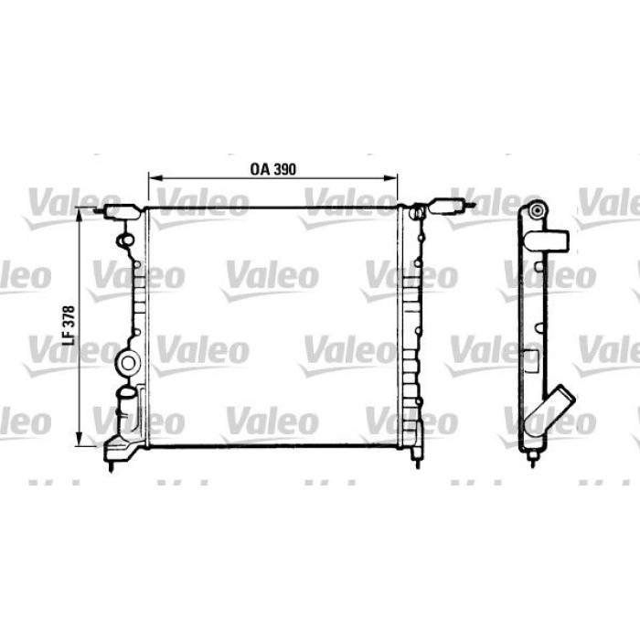 Valeo Motorkühler 816657 Valeo Motorkühler 816657