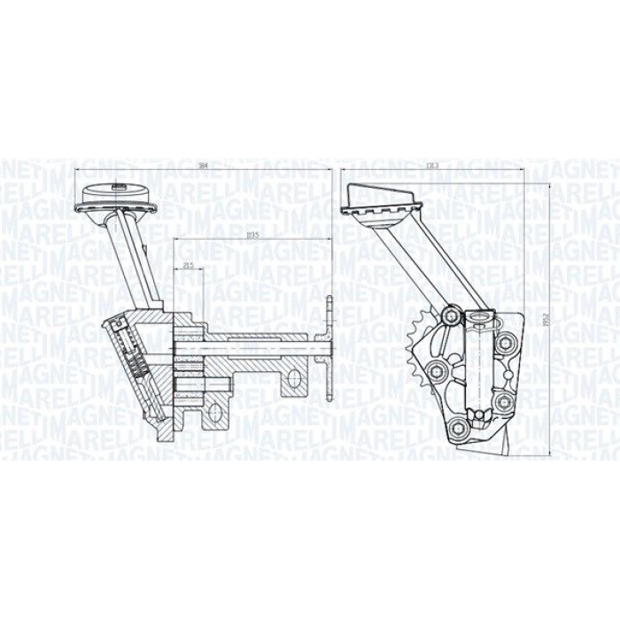 Magneti Marelli Ölpumpe 351516000144 Magneti Marelli Ölpumpe 351516000144