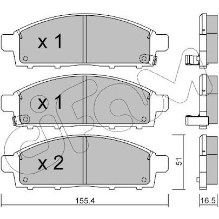 CIFAM Bremsbelagsatz, Scheibenbremse 822-791-0 CIFAM Bremsbelagsatz, Scheibenbremse 822-791-0