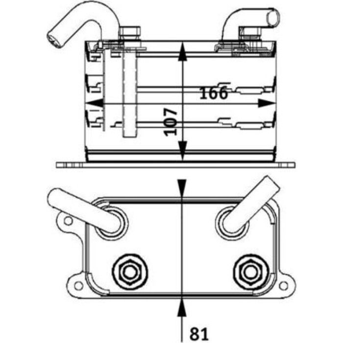 MAHLE Ölkühler, Motoröl CLC 62 000P MAHLE Ölkühler, Motoröl CLC 62 000P