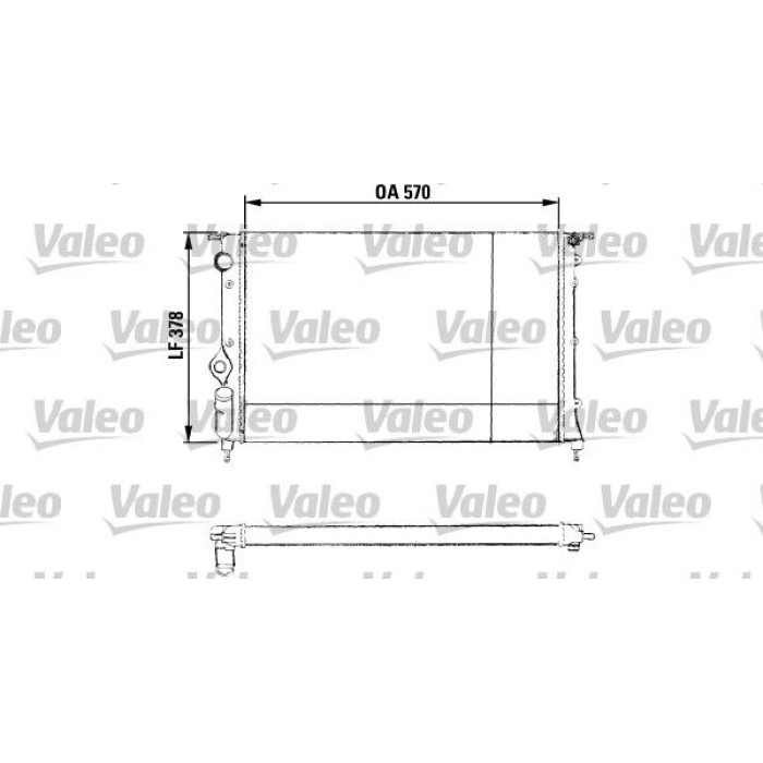 Valeo Motorkühler 730551 Valeo Motorkühler 730551