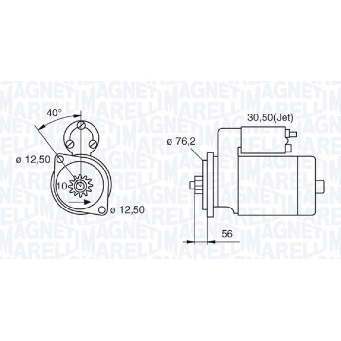 Magneti Marelli Anlasser 063521204000 Magneti Marelli Anlasser 063521204000