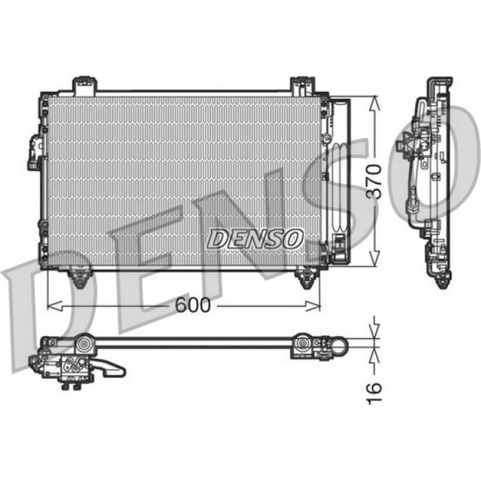 Denso Klimakondensator DCN50014 Denso Klimakondensator DCN50014