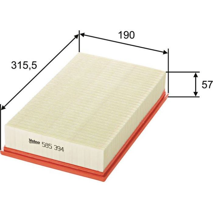 Valeo Luftfilter 585394 Valeo Luftfilter 585394