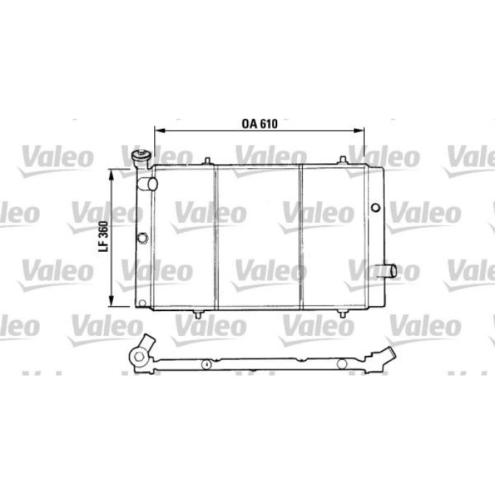 Valeo Motorkühler 730015 Valeo Motorkühler 730015