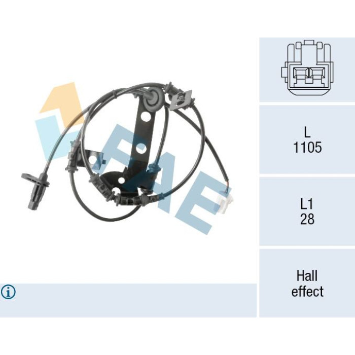 FAE Sensor, Raddrehzahl 78568 FAE Sensor, Raddrehzahl 78568