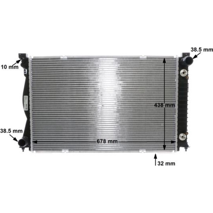 Kühler, Motorkühlung CR 830 000S Kühler, Motorkühlung CR 830 000S