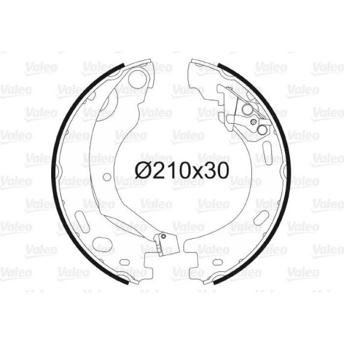Valeo Bremsbacken 564200