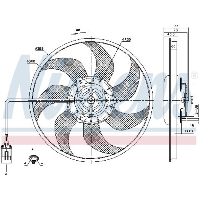 Nissens Kühlerlüfter PKW 85194 Nissens Kühlerlüfter PKW 85194