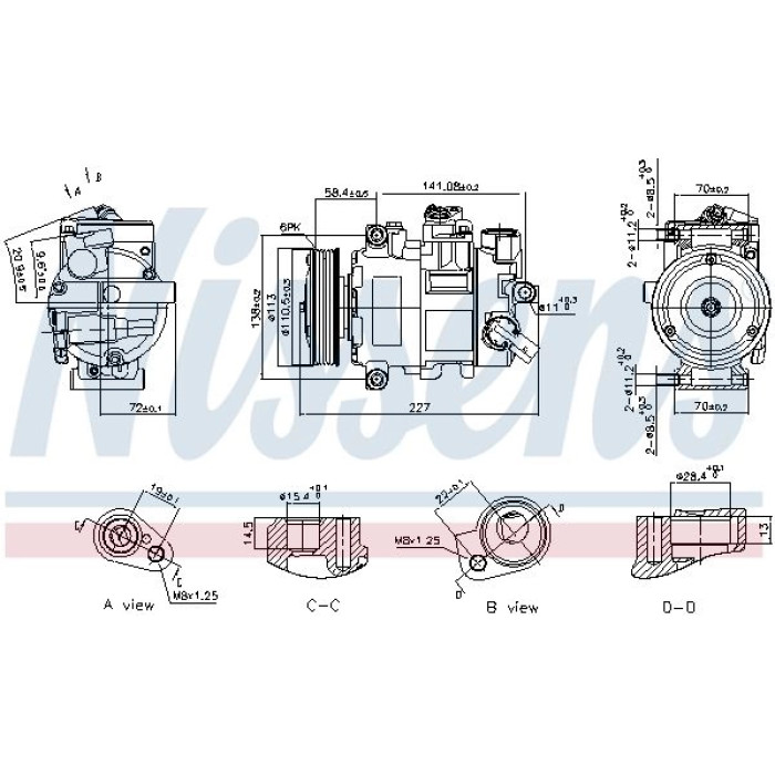 Nissens Klimakompressor PKW 890757 Nissens Klimakompressor PKW 890757