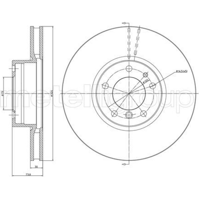Cifam Bremsscheibe 800-693C Cifam Bremsscheibe 800-693C
