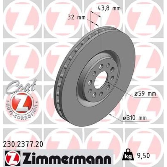 Zimmermann Bremsscheibe 230.2377.20 Zimmermann Bremsscheibe 230.2377.20