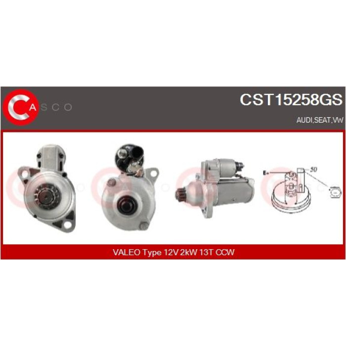 CASCO Anlasser CST15258GS CASCO Anlasser CST15258GS