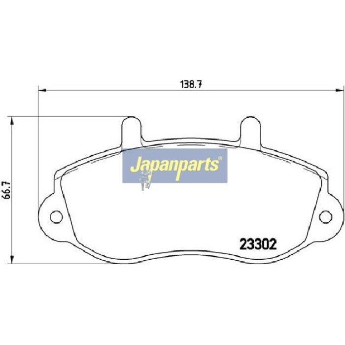 Japanparts Bremsbeläge PA-0408AF Japanparts Bremsbeläge PA-0408AF