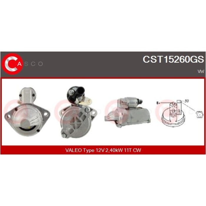 CASCO Anlasser CST15260GS CASCO Anlasser CST15260GS