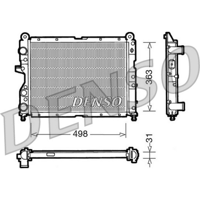 Denso Motorkühler DRM09131 Denso Motorkühler DRM09131