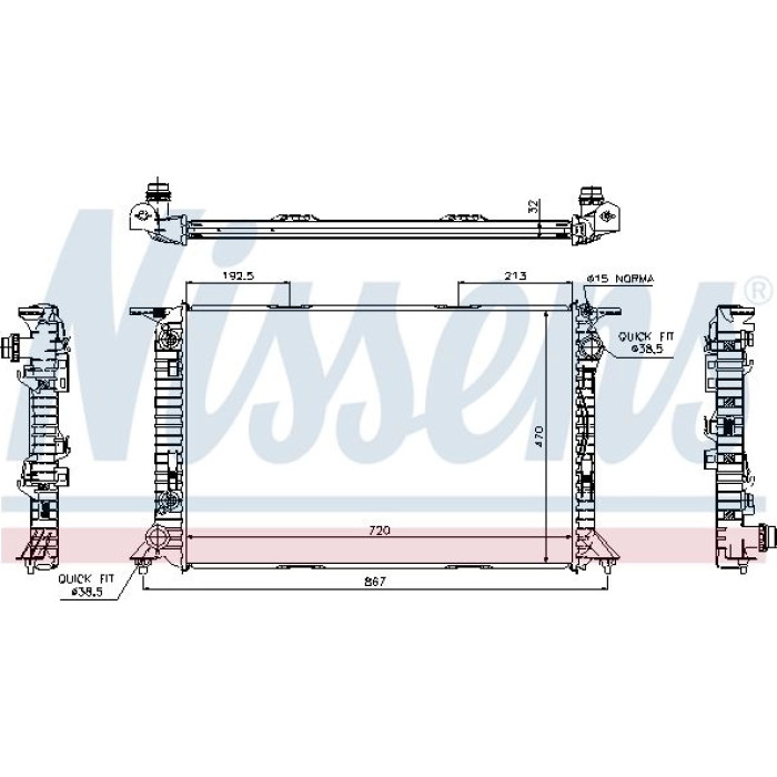 Nissens Wasserkühler PKW 60322 Nissens Wasserkühler PKW 60322