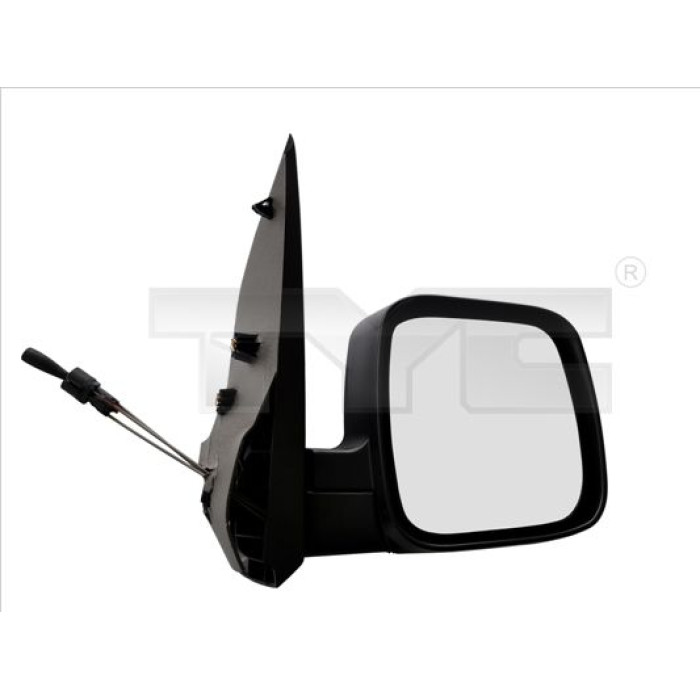TYC Außenspiegel links mechanisch verstellbar mit Seilzug, konvex 309-0090 OE Nummer 735460570 - l