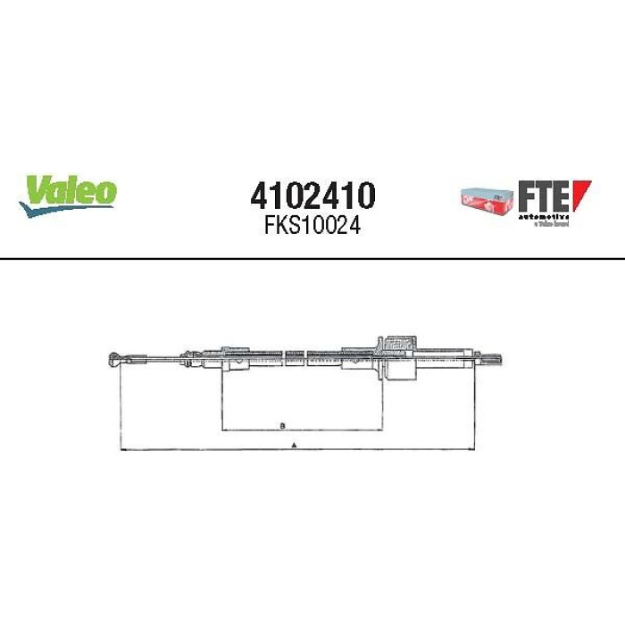 Valeo Kupplungsseil 4102410 Valeo Kupplungsseil 4102410