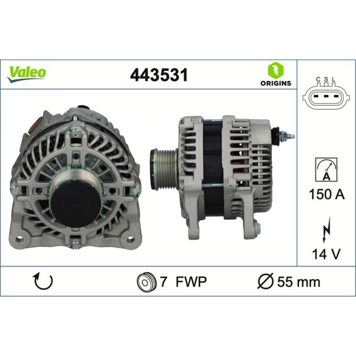 Valeo Lichtmaschine 443531 Valeo Lichtmaschine 443531