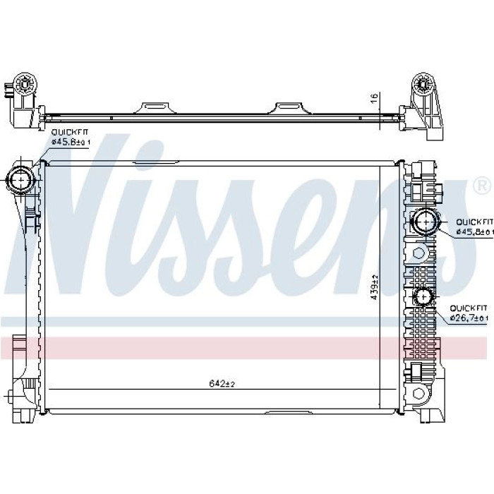Nissens Wasserkühler PKW 67164 Nissens Wasserkühler PKW 67164