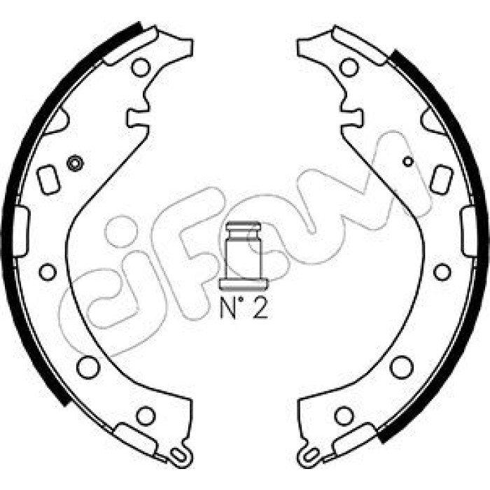 CIFAM Bremsbackensatz 153-437 CIFAM Bremsbackensatz 153-437