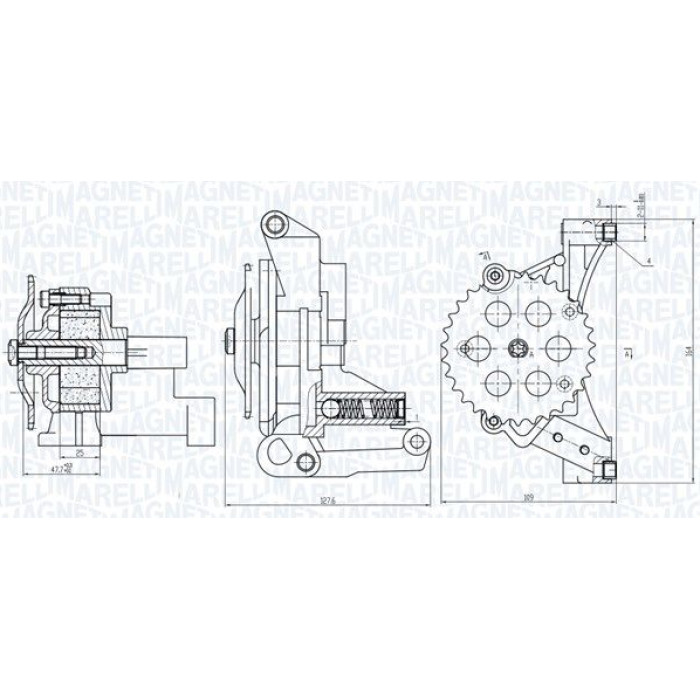 Magneti Marelli Ölpumpe 351516000032 Magneti Marelli Ölpumpe 351516000032