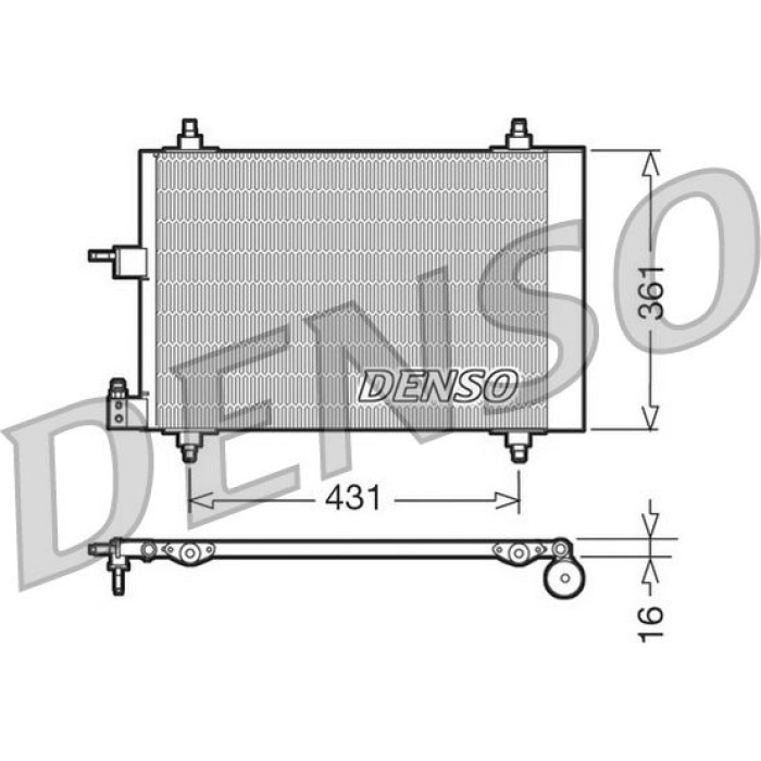Denso Klimakondensator DCN07009 Denso Klimakondensator DCN07009