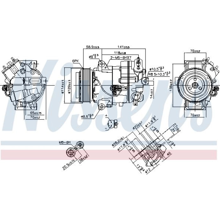 Nissens Klimakompressor PKW 890263 Nissens Klimakompressor PKW 890263