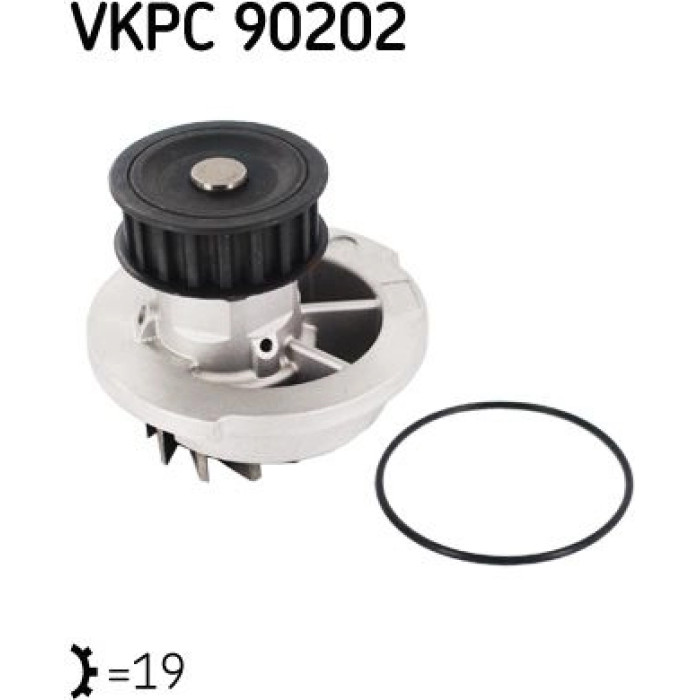SKF Wasserpumpe / Kühlmittelpumpe VKPC 90202 SKF Wasserpumpe / Kühlmittelpumpe VKPC 90202