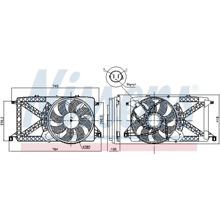 Nissens Kühlerlüfter PKW 85827 Nissens Kühlerlüfter PKW 85827