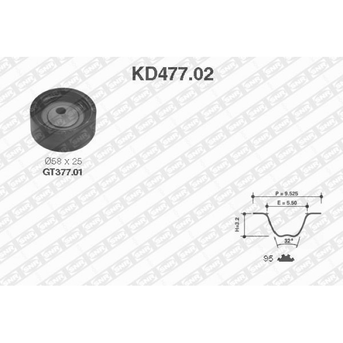 KD477.02 SNR Zahnriemensatz KD477.02 KD477.02 SNR Zahnriemensatz KD477.02