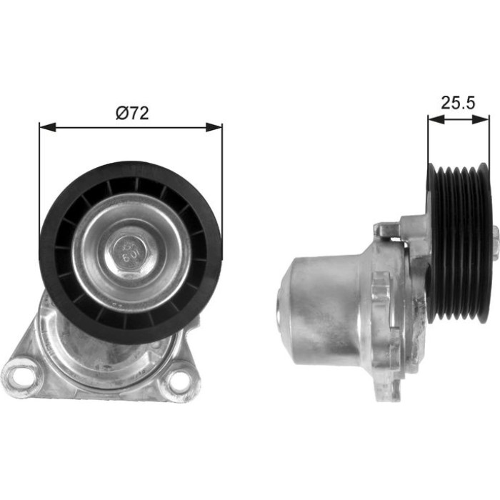 Gates Spannrolle T38408 Gates Spannrolle T38408