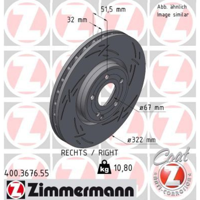 Zimmermann Bremsscheibe 400.3676.55