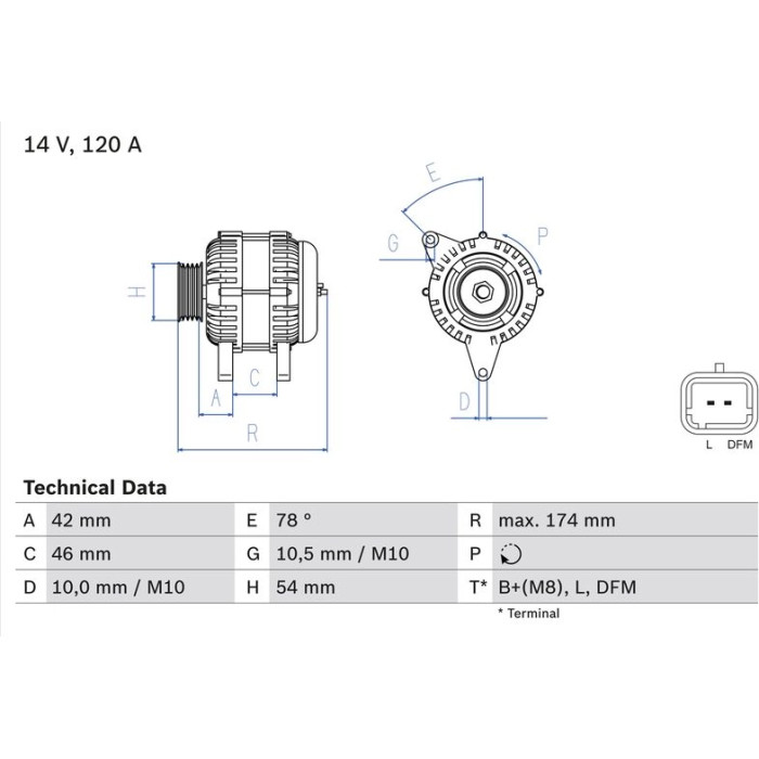 Bosch Lichtmaschine 0 986 049 091
