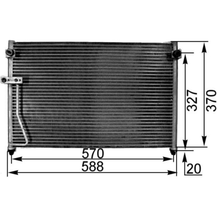 Kondensator, Klimaanlage AC 301 000S Kondensator, Klimaanlage AC 301 000S