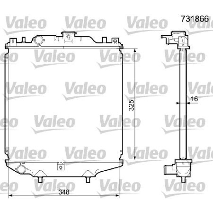 Valeo Motorkühler 731866