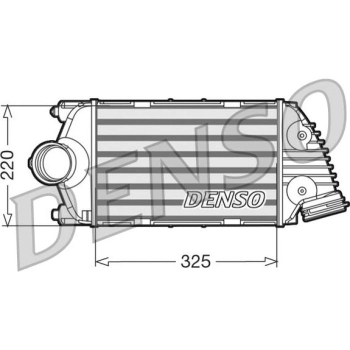 Denso Ladeluftkühler DIT28015 Denso Ladeluftkühler DIT28015