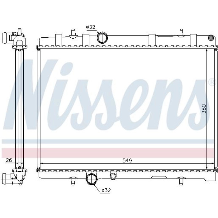 Nissens Wasserkühler PKW 63605A Nissens Wasserkühler PKW 63605A