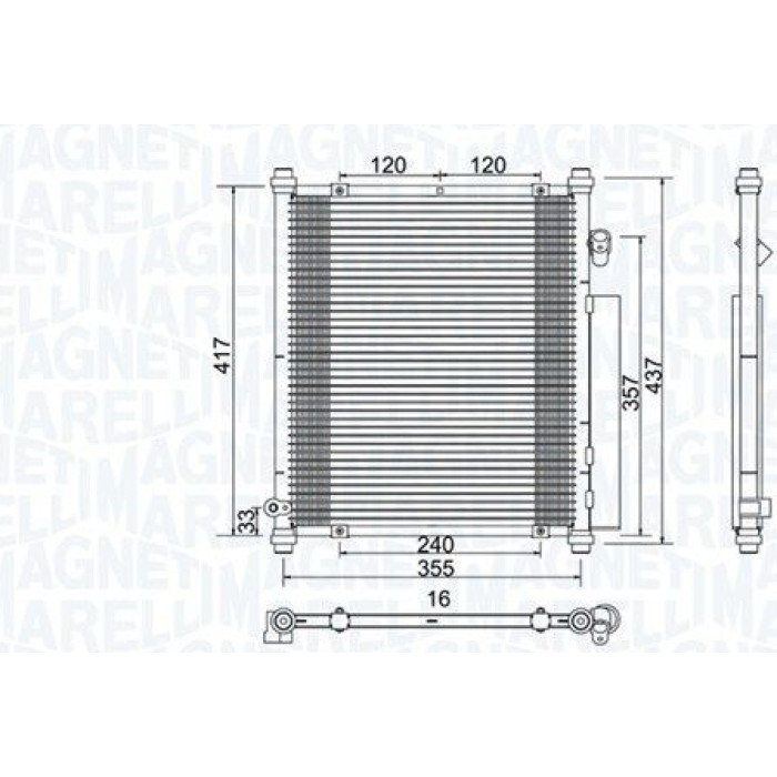 Magneti Marelli Klimakondensator 350203907000