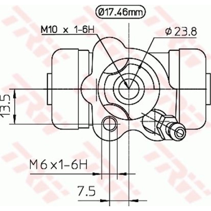 TRW Radbremszylinder BWC250 TRW Radbremszylinder BWC250