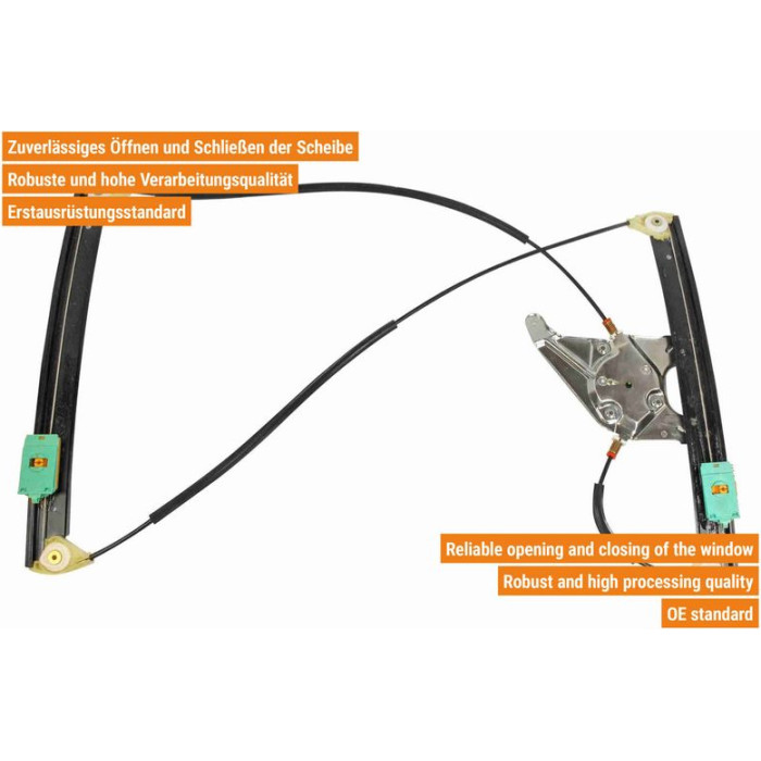 VAICO V10-6296 Fensterheber vorne rechts, elektrisch, ohne Motor VAICO V10-6296 Fensterheber vorne rechts, elektrisch, ohne Motor