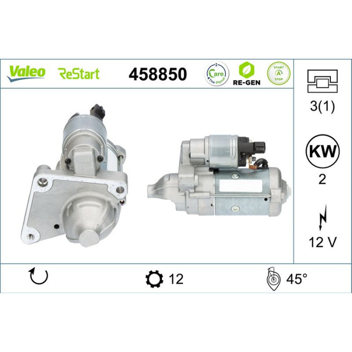 Valeo Anlasser 458850 Valeo Anlasser 458850