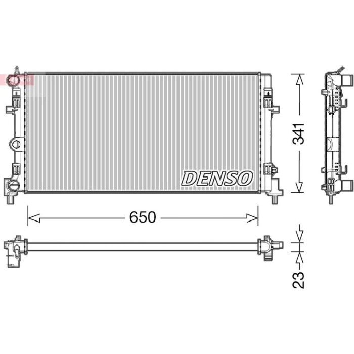 Denso Motorkühler DRM02015 Denso Motorkühler DRM02015