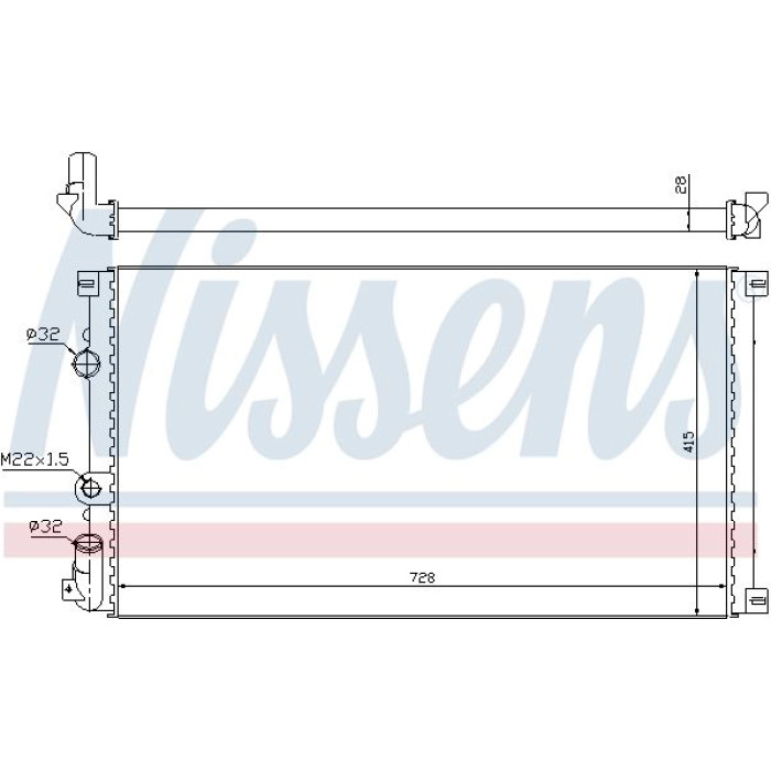 Nissens Wasserkühler PKW 63812A Nissens Wasserkühler PKW 63812A