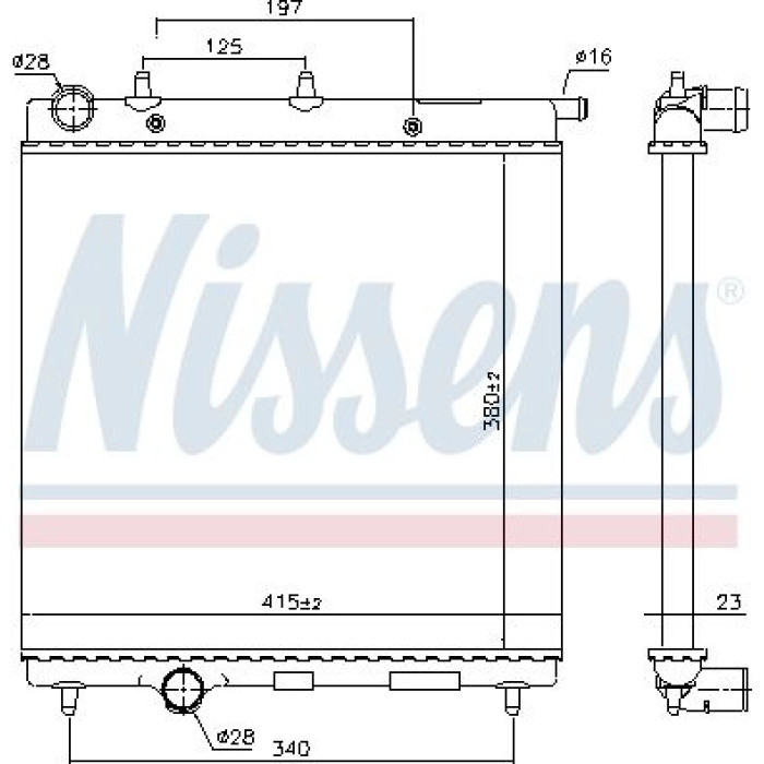 Nissens Wasserkühler PKW 61277 Nissens Wasserkühler PKW 61277