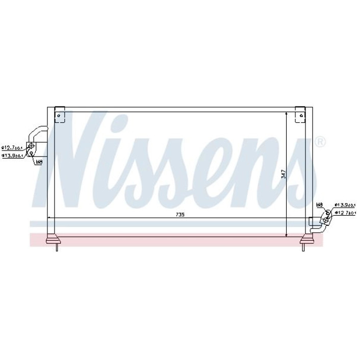 Nissens Klimakondensator PKW 94841