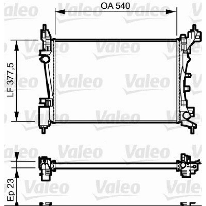 Valeo Motorkühler 735042 Valeo Motorkühler 735042
